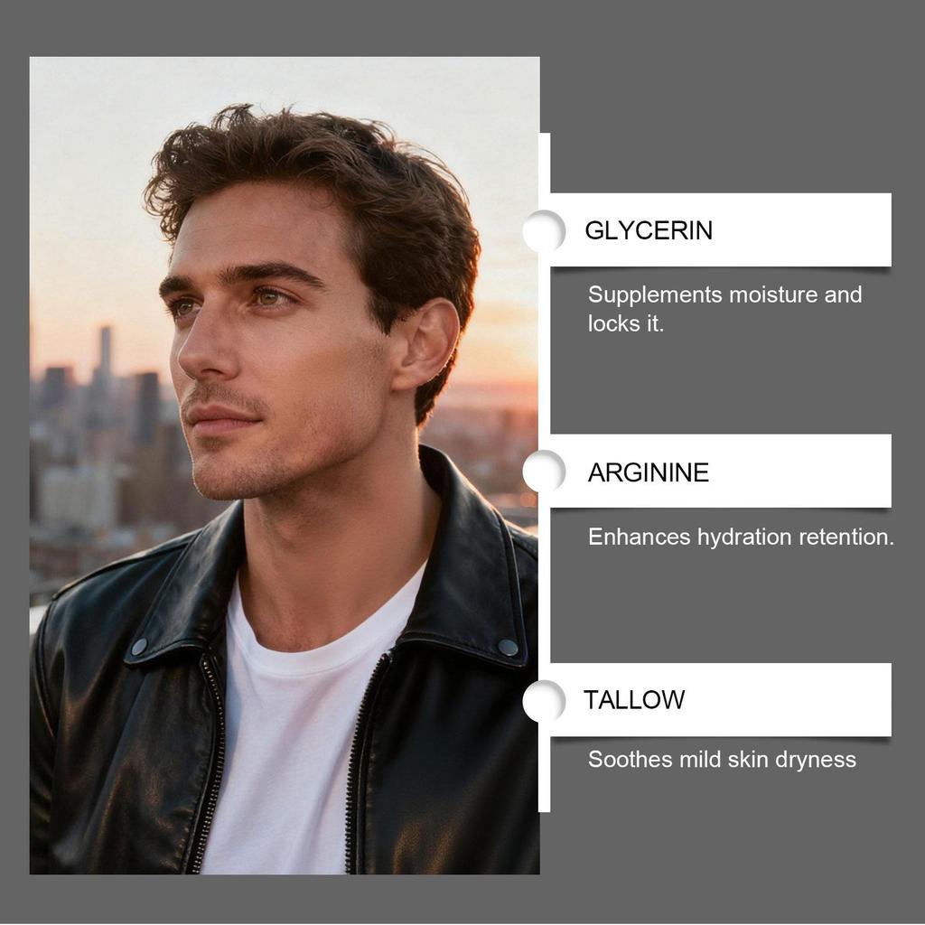 Hidratante Facial para Hombre, Fórmula Suave, Suave y Fácil de Extender, Crema Facial Hidratante para una Piel Suave, Rellena y Refinada