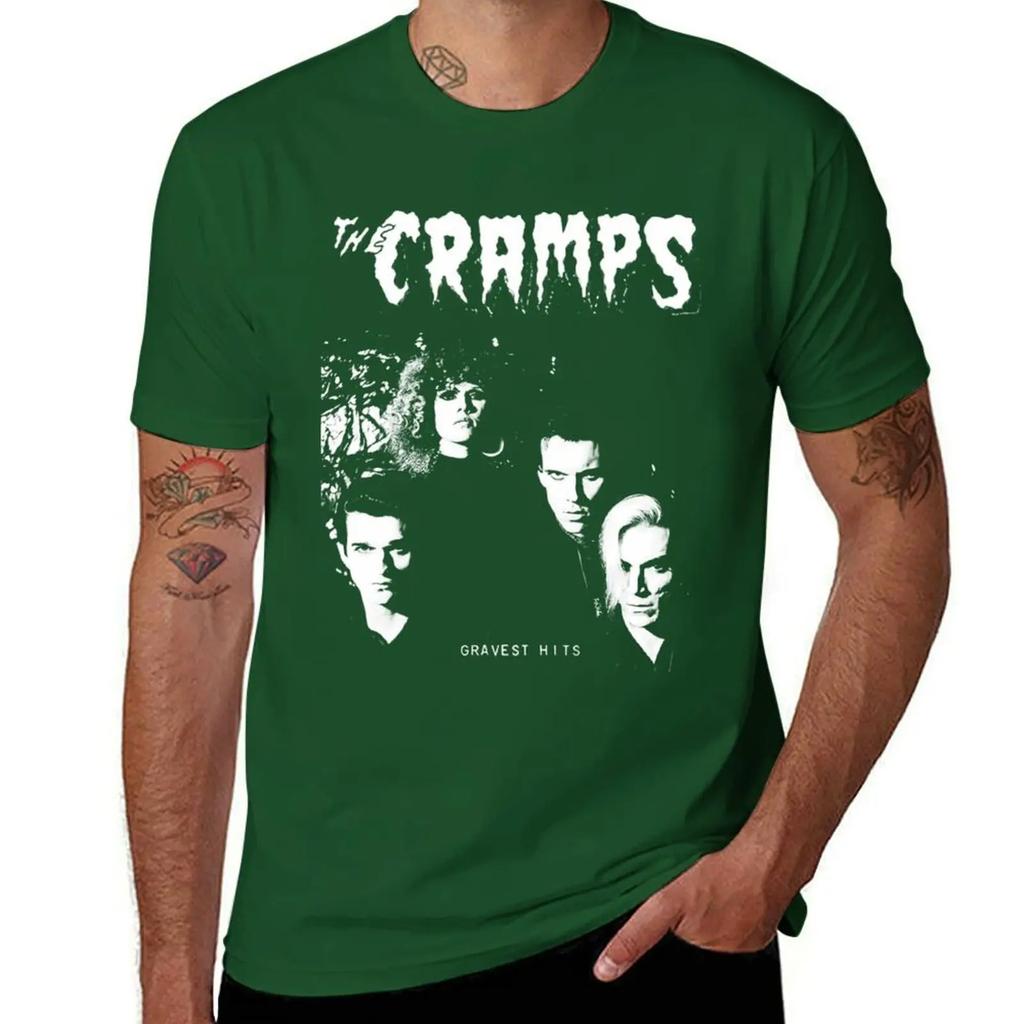 The Cramps Gravest Hits T-shirt t-shirts grafiska t-shirts löst sittande t-shirts animefigurer djurtryck för pojkar herr träningsskjortor