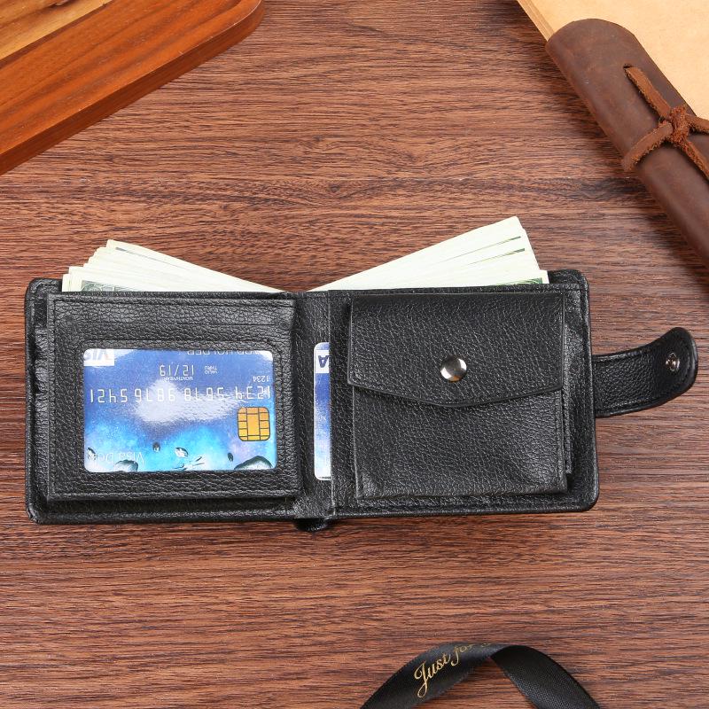 Retro Large Capacity PU Leather Men's Wallet with Multi-Card Holder & Coin Purse
