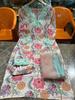 Bollywood Top Tunic Kurta Pant Dupatta Set Indian Women Designer Salwar Suit Kurti Dress