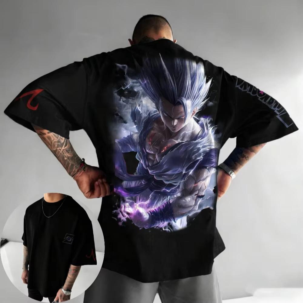 Summer Dragon Ball Retro Men s T-shirt Ma Jin Printed Casual Top XS