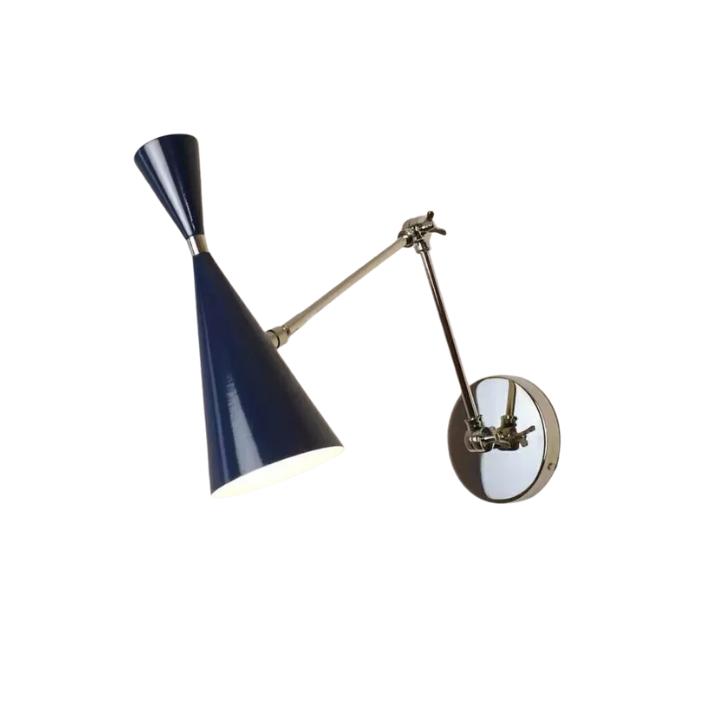 Handmade Mid-Century Brass Wall Lamps – Adjustable Vintage White Sconce Lights Best For Room/kitchen