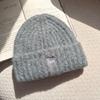 Autumn and winter thickened warm ear protection versatile big head circumference knitted cold hat girl