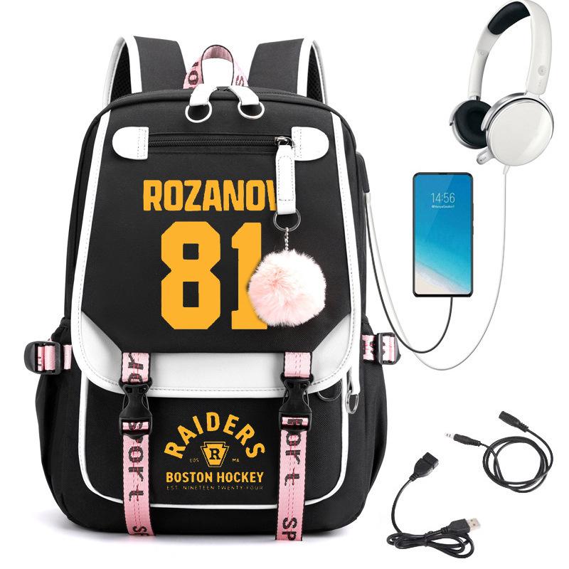 Heatedrivalry Printed School Bag Outdoor Backpack 60113