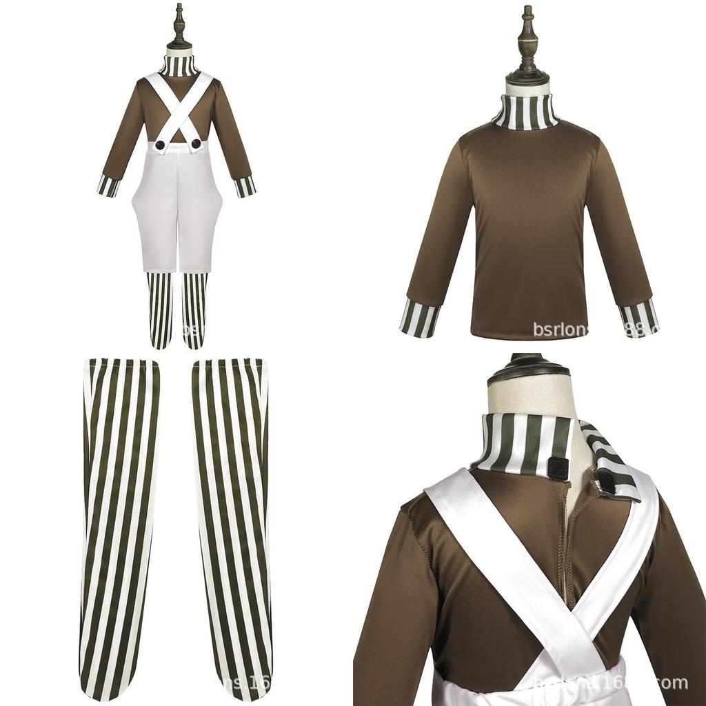 Charlie und die Schokoladenfabrik Halloween Willy Wonka Oompa Cosplay Kostüm Bühnenoutfit