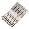 10 Pcs Clothes Pegs Stainless Steel Washing Line Hang Pins Windproof Metal Clamps