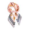 Cartoon Dog Print Women Square Scarf 70x70cm Silk Scarf Cute Shawl  Fashion Accessory