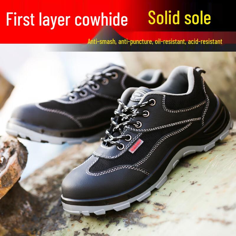 Men's Breathable Steel Toe Safety Shoes
