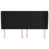 VidaXL Headboard with Ears Black 163x23x118-128 Cm Velvet3118446