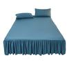 Ruffled Bed Skirt King Size Bed Skirt with Platform Queen Size Wrinkle-Free Fade Resistant Bed Skirt for Bedroom Hotel Women Men