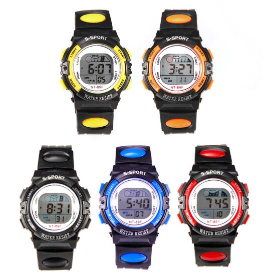 Multi-functional Children Sports Luminous LED Digital Date Alarm Wrist Watch