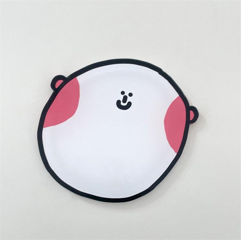 Cute Wind Insulated High Temperature Resistant Coaster Cartoon Acrylic Coaster