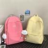 Schoolbagins Solid Color Casual Versatile Junior High School Student Large Capacity Backpack 1011 New Korean Edition College Style Backpack
