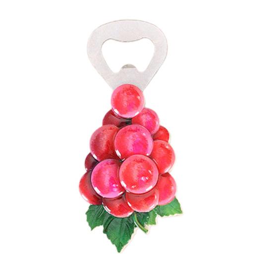 

Yousheng Имитация фруктов, рыбы, открывалки для бутылок, магнит на холодильник, домашний офис, кухня, магнит на холодильник, 3D, виноград, личи, апельсин, персик, дуриан, украшение розы красного