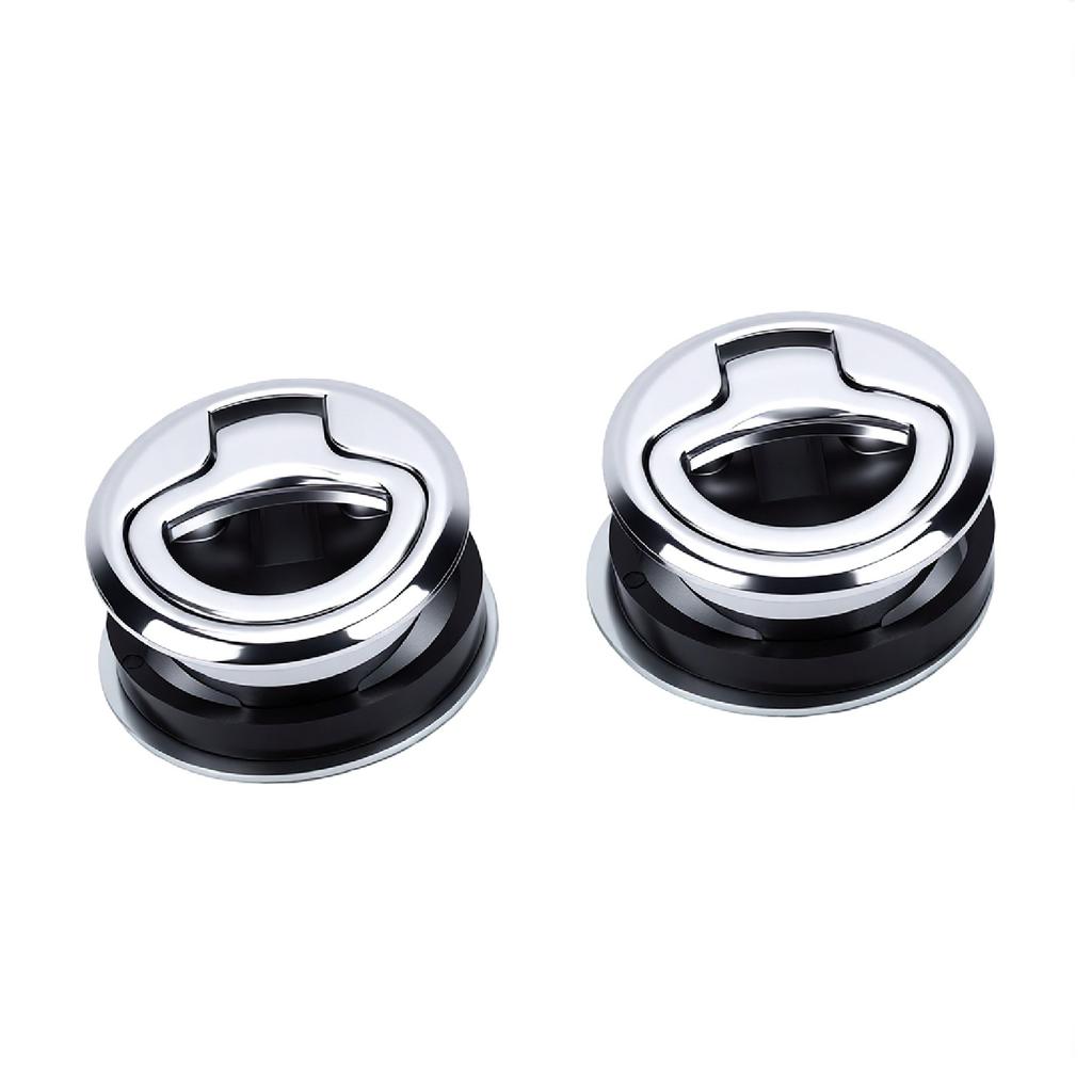 Boat Slam Latch Stainless Steel Zinc Alloy Flush Pull Handle Deck Hatch Latch for Yachts Motorboats Cargo Trailer