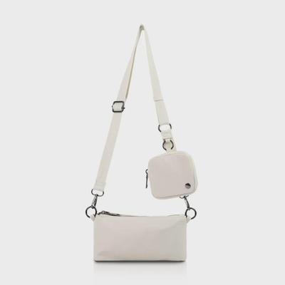 Frühling und Herbst Lulu Bag: Stilvolle, einfarbige, kleine Doppel-Messenger- und Schultertasche für den täglichen Arbeitsweg