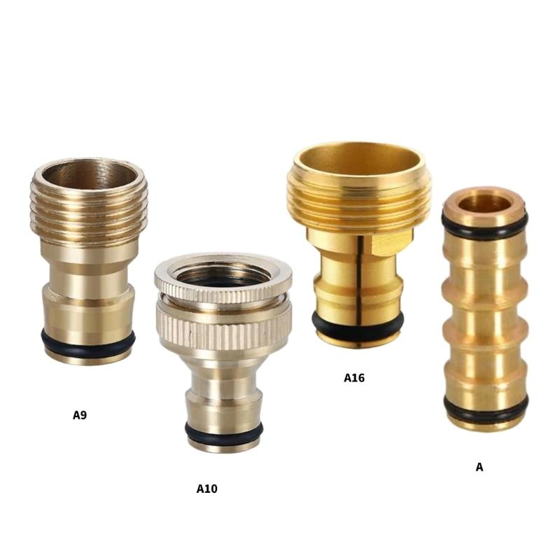 Sturdy Stainless Steel 3/4Inch Garden Hose Quick Connection Adapters with Male Thread for Tap and Sprinklers Daily Use