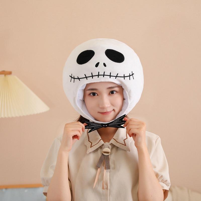 Hats Halloween, Bow Skull Hood Hat, Photo Props, Cartoon Hood, Performance Props