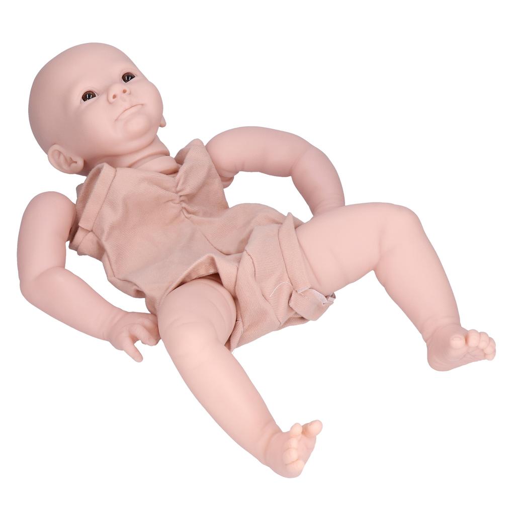 19 Inch Reborn Doll Kit Comfortable Soft DIY Handcrafted Unfinished Doll Parts for Kids