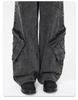 XXBRO Men's High-Street Retro Stitching Wasteland Wide-Leg Pants Jeans