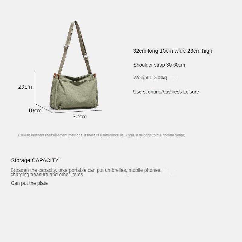 Tote Bag Women's Bag Canvas Bag Large Capacity Fashionable Versatile Shoulder Casual Messenger Bag