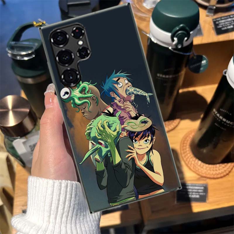 Gorillaz Anime Cases Phone Case for Samsung Galaxy S26 Ultra S25 Edge S24 S23 FE S21 Plus S20 S22 S10 Cover TPU Capa Shell Shock