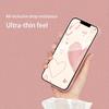 Fashion Simple Love Heart Pattern Metallic Paint Glass Phone Case For iPhone 17 Pro Max 11 12 13 14 15 16 Plus 17 Air 16E Cover