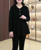 Spring Velvet Light Luxury Versatile T-shirt Sweater: Plus Size Elastic Top for Middle-aged Women