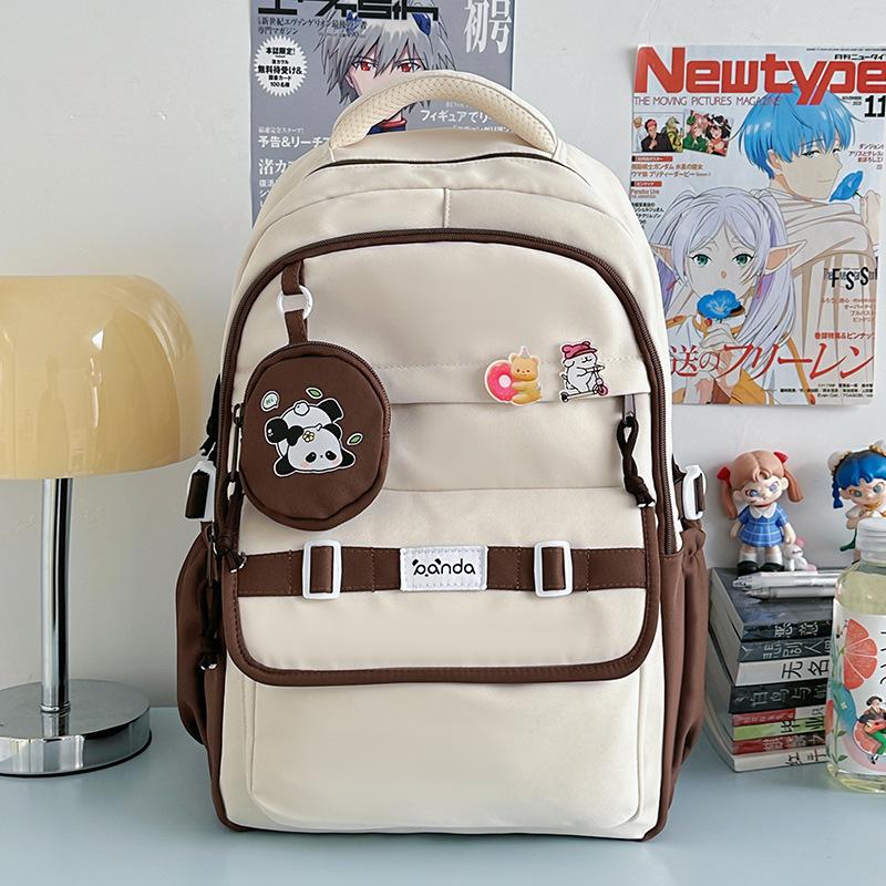 New high-value college style fresh and sweet backpack junior high school students lightweight large-capacity backpack