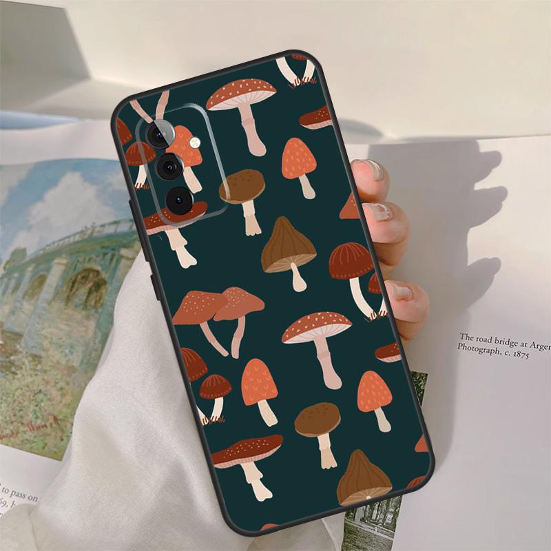 Mushroom Pattern Case For Samsung Galaxy A54 A34 A14 A06 A16 A26 A36 A56 A12 A32 A52 A13 A33 A53 A15 A35 A55