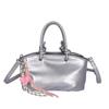 Fashion Simple Pu Handbag With Single Strap And Zipper Closure For Wear Daily