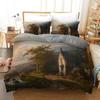 Oil Painting Duvet Cover Van Gogh Starry Night Print Bedding Set Microfiber Quilt Cover Queen King Full Twin For Kids Women Boy