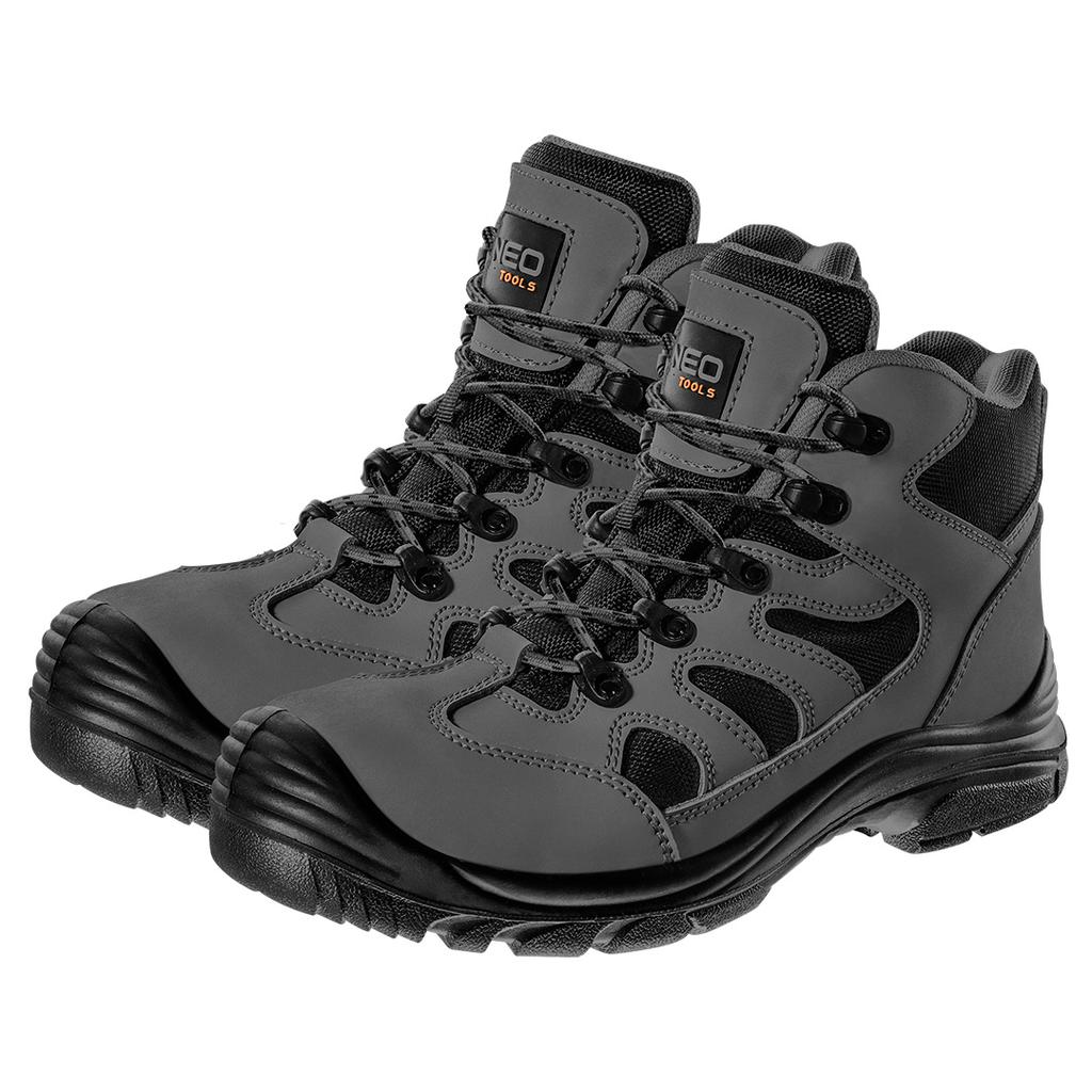S3 SRC Work Boots, Metal Free, Gray, Size 46