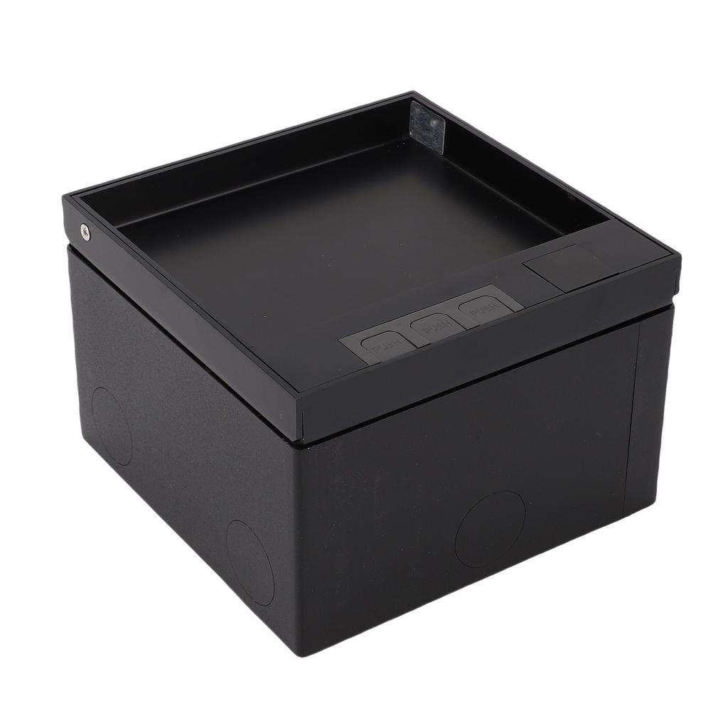 Recessed Floor Socket Box Kit 16A 4000W 2 Receptacles Recessed Floor Electrical Outlet with Flip Lid