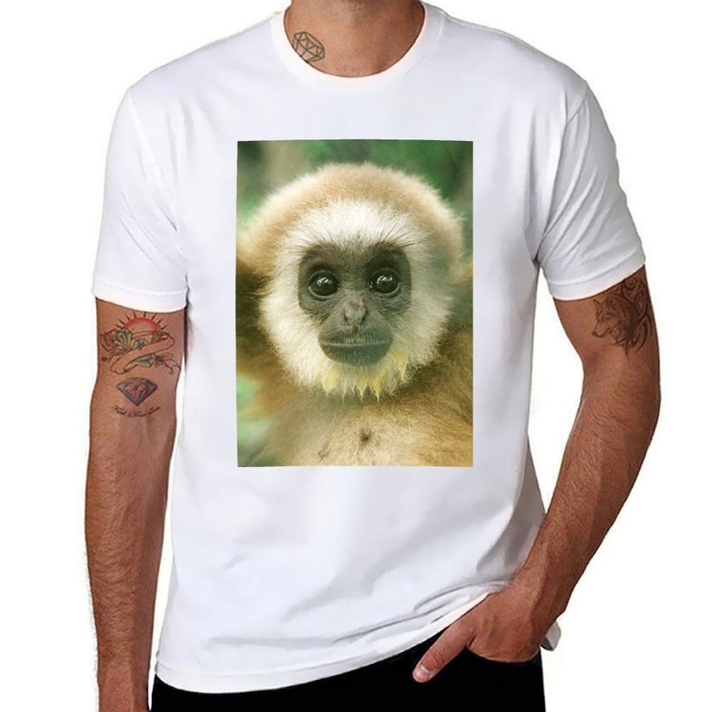 Baby Whitehanded Gibbon Tshirt T Shirts Designer T Shirt Unisex Plain Tshirt