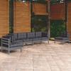 Day and Night - Day and Night Garden Furniture 6 Pieces with Solid Pine Wood Cushions