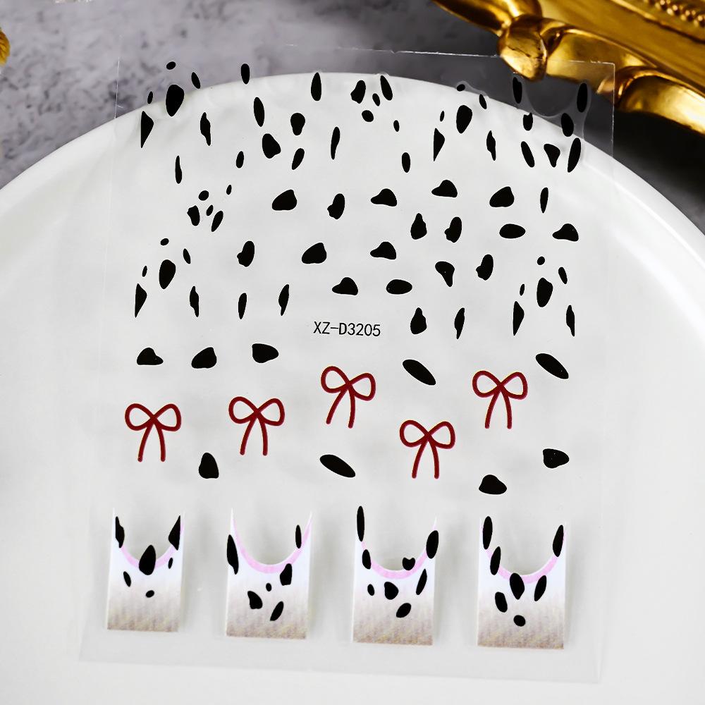 Leopard Print Nail Art Sticker Autumn And Winter Adhesive Obedient Nail Sticker Spice Girl Leopard Print Nail Art Decal