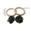 Completed Wooden Workout Rings Proper For Fitness Stretching And Recovery Meetings