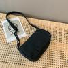 Moda Feminina Lona Bolsas de Mão Pequenas Simples Diário Cor Sólida Corrente Bolsas de Ombro Axilar Feminina
