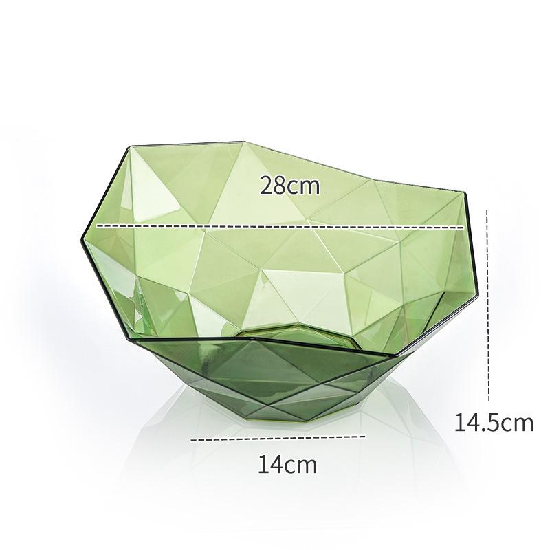 Zuhause Wohnzimmer Kreative Obstschale, Hochwertige Modische Und Transparente Aufbewahrungs-Obstschale, Geometrische Süßigkeiten-Nussschale