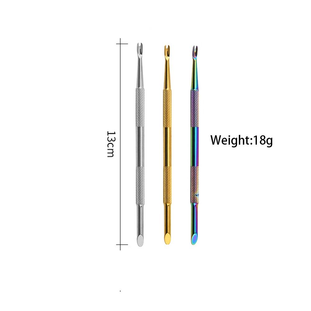 Inclined Plane Russian Steel Push Double-ended Dead Skin Push Manicure Tool  Manicurist