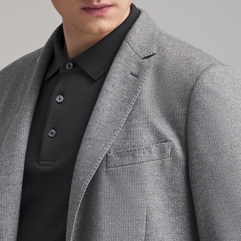 YOUNGOR Men's Slim Fit Knit Blazer