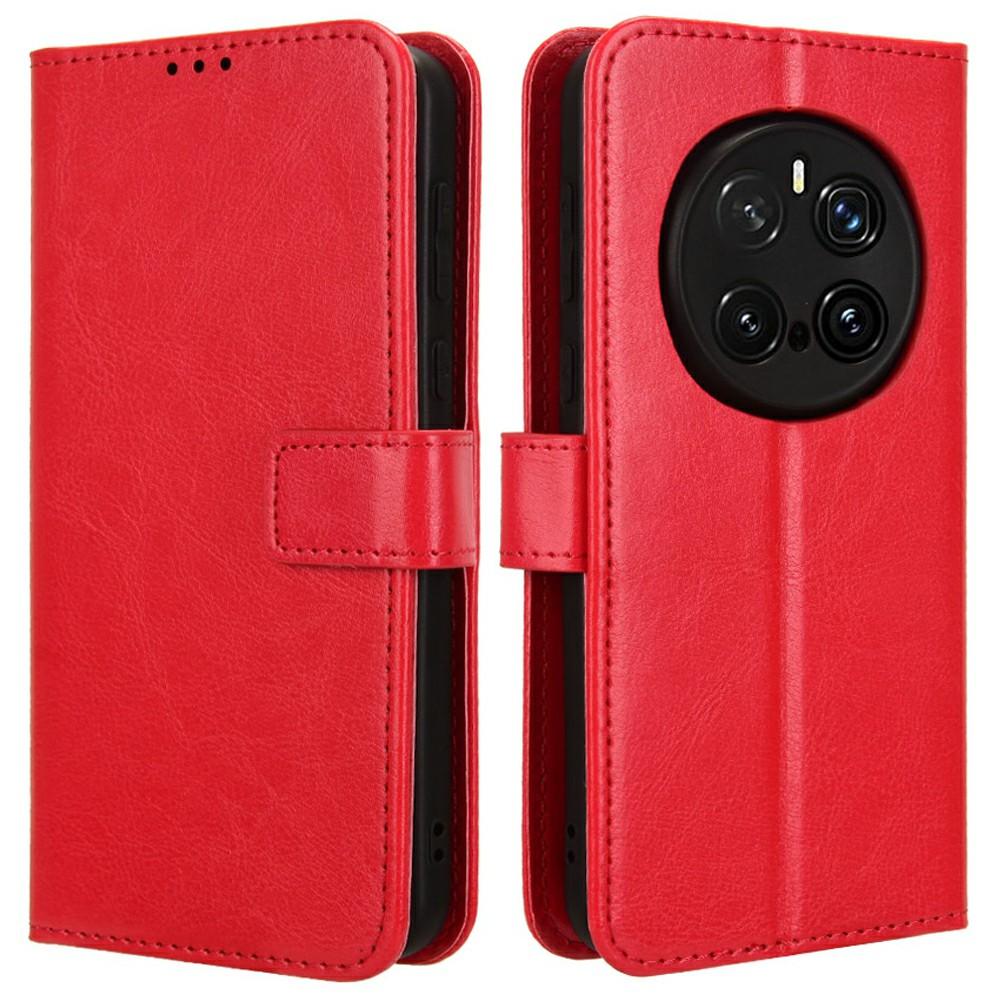 Pour Honor Magic7 Pro 5G Étui Texture Cuir Cheval Fou PU Housse Portefeuille Téléphone