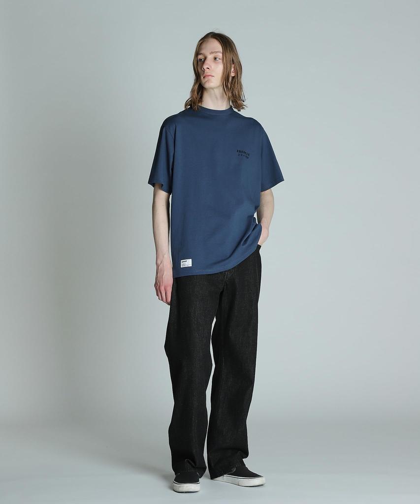 Schott DRAGON ADVERTISEMENT T-SHIRT, Men's, Size S (120), Navy, 782-4234001