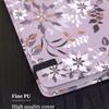 A5 Grey Floral Bullet Journal with Elastic Band & Pocket - Dot Grid & Lined Notebook Planner, Hardcover