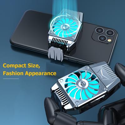 Mobile Phone Cooling Fan Rechargeable Cell Phone Cooler Stretchable Design for 4 To 6.7 Inches