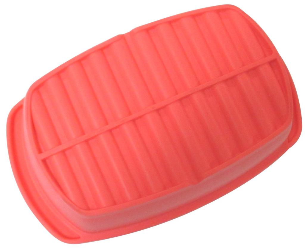 Wahei Freiz Microwave Cooking Silicone Steamer, Colorful Smile, Large, Pink, CM-8747