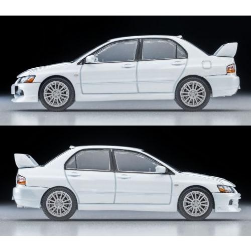 TOMYTEC Tomica Limited Vintage Neo 1/64 Scale LV-N349b Mitsubishi Lancer GSR Evolution IX MR (Pearl White) 2006 Model, Finished Model, 333401