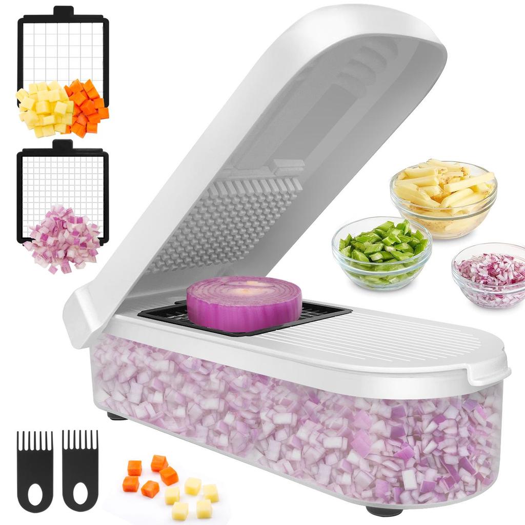 Multi-Function Manual Vegetable Cutter & Grater - Carrot & Potato Slicer