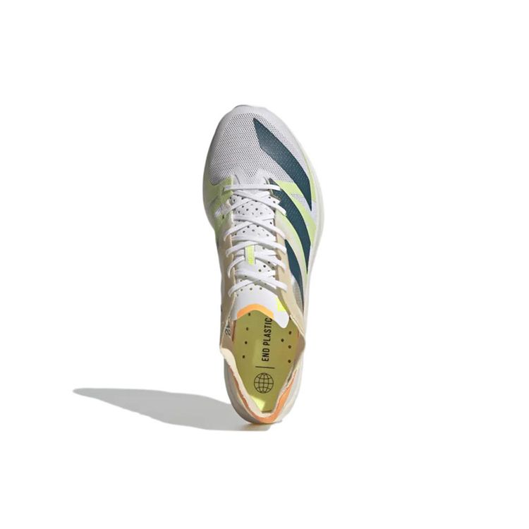 Adidas Adizero Takumi Sen 8 White Real Teal Unisex Sneakers Cloud-White Flash-Orange GX8148